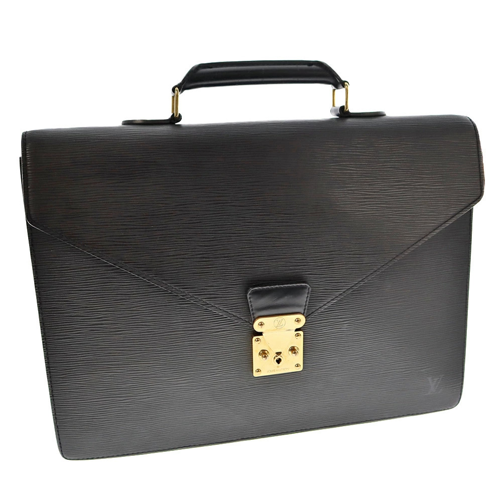 LOUIS VUITTON Serviette Conseiller Epi Business Bag Briefcase Black Noir Black